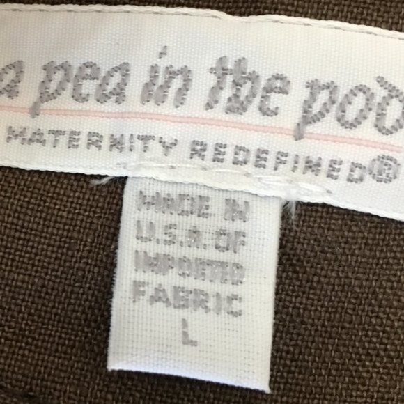 A Pea in the Pod Maternity Linen & Lace Dress - Picture 7 of 8